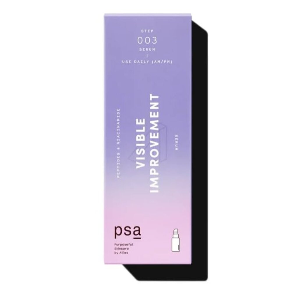 PSA - VISIBLE IMPROVEMENT Peptides & Niacinamide Serum | Beta Glucan & Panthenol